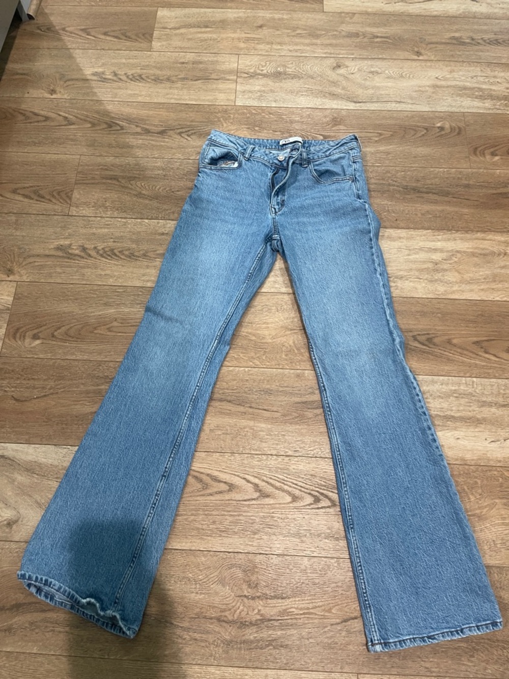 Zara Light Blue Flare Jeans